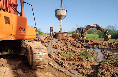 527國(guó)道崇仁江大橋樁基工程圓滿(mǎn)完工，高效混凝土切割技術(shù)保障施工質(zhì)量